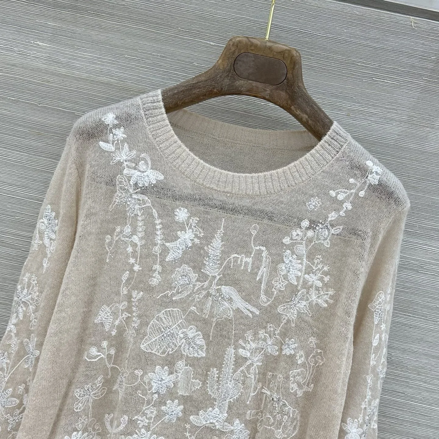 DIOR Sweaters Alpaca Wool Blend Beige-White 36-40 C25202609061150 - Image 2
