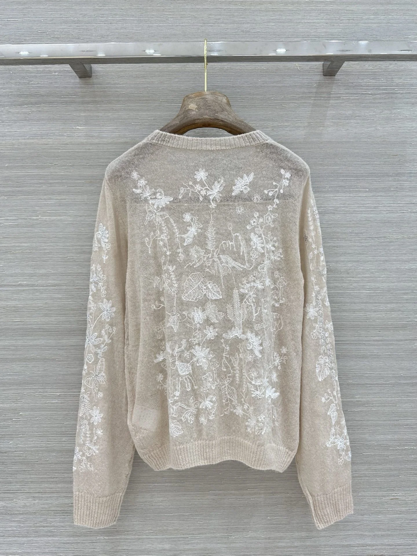 DIOR Sweaters Alpaca Wool Blend Beige-White 36-40 C25202609061150 - Image 8