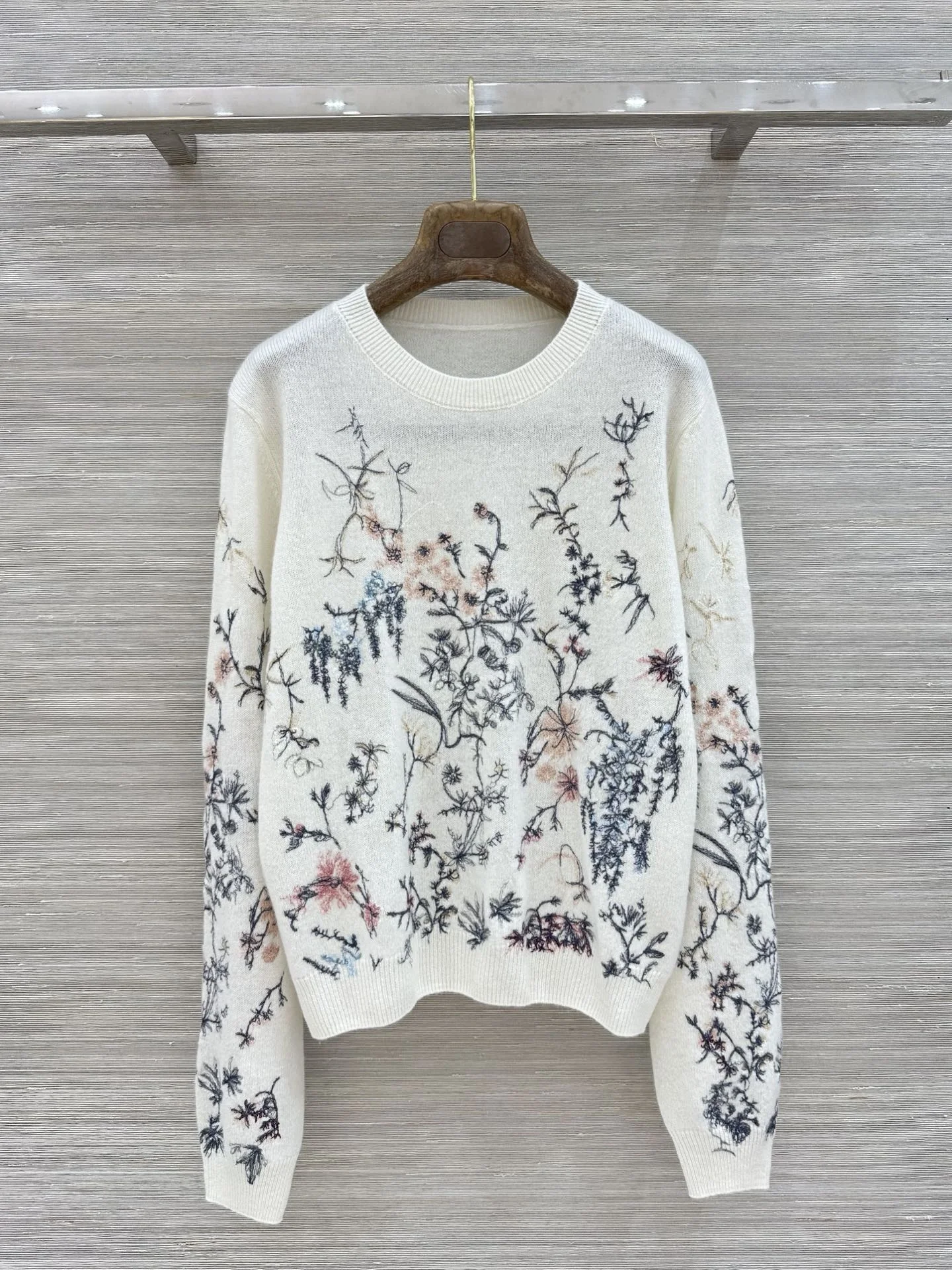 DIOR Sweaters Cashmere Cream-Multi 36-40 D65202609061165