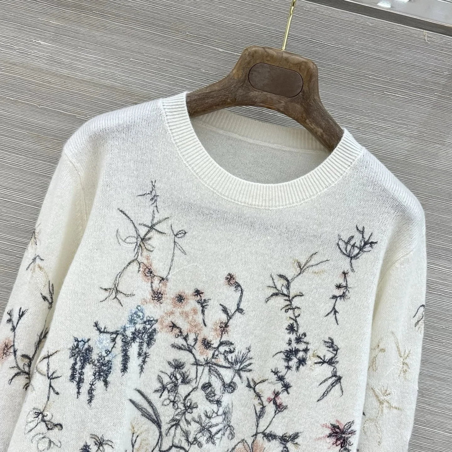 DIOR Sweaters Cashmere Cream-Multi 36-40 D65202609061165 - Image 2