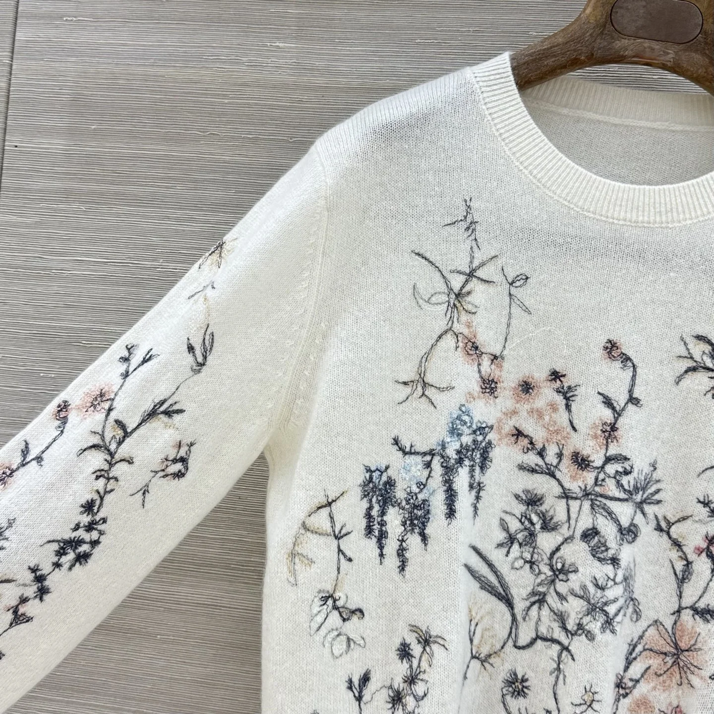 DIOR Sweaters Cashmere Cream-Multi 36-40 D65202609061165 - Image 3