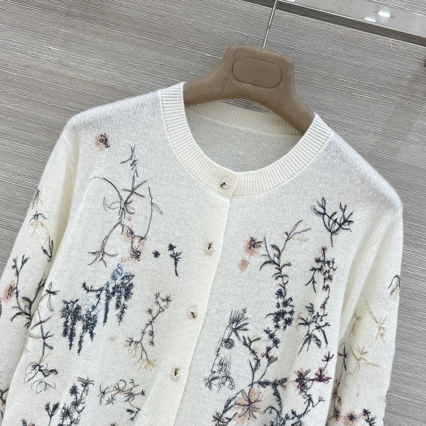 DIOR Sweaters Cashmere Cream-Multi 36-40 E15202609061163 - Image 2