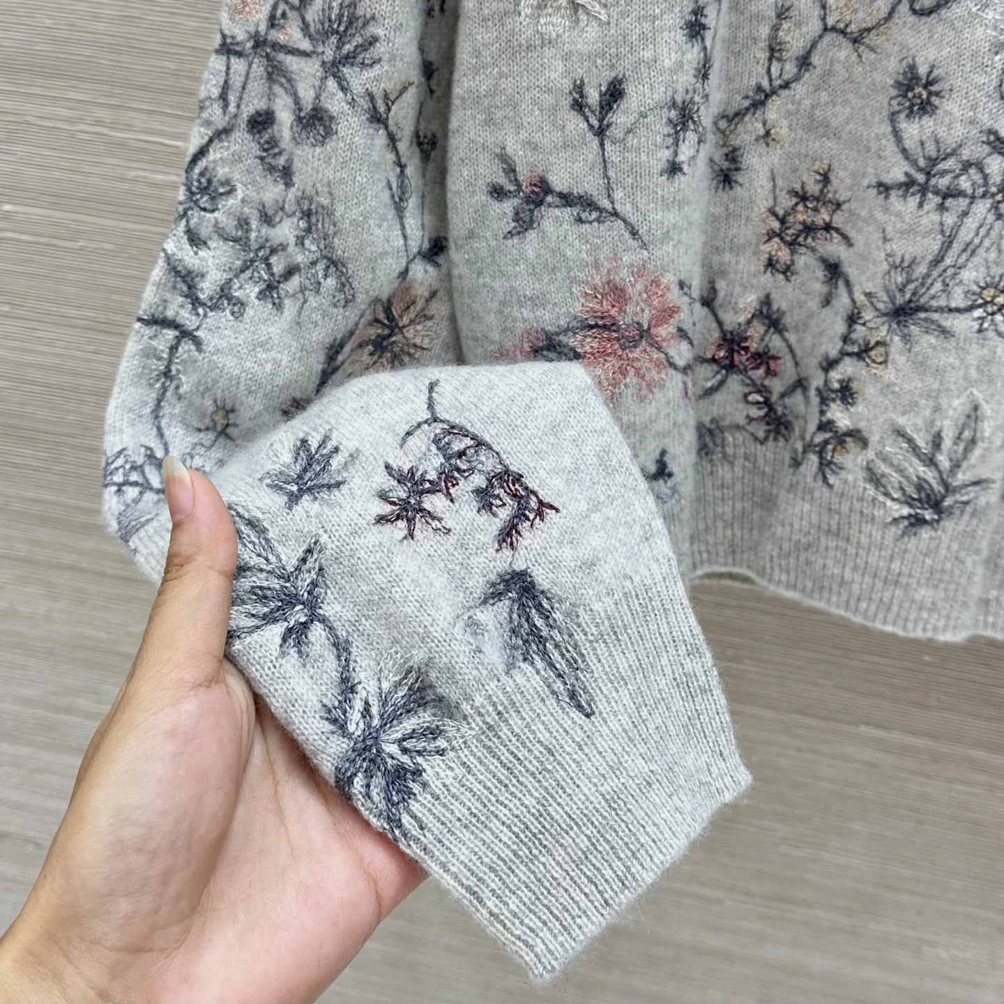 DIOR Sweaters Cashmere Grey-Multi 36-40 D65202609061166 - Image 6