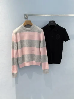 DIOR Sweaters Cashmere Pink-Gray-Black S-M-L D00202609062302