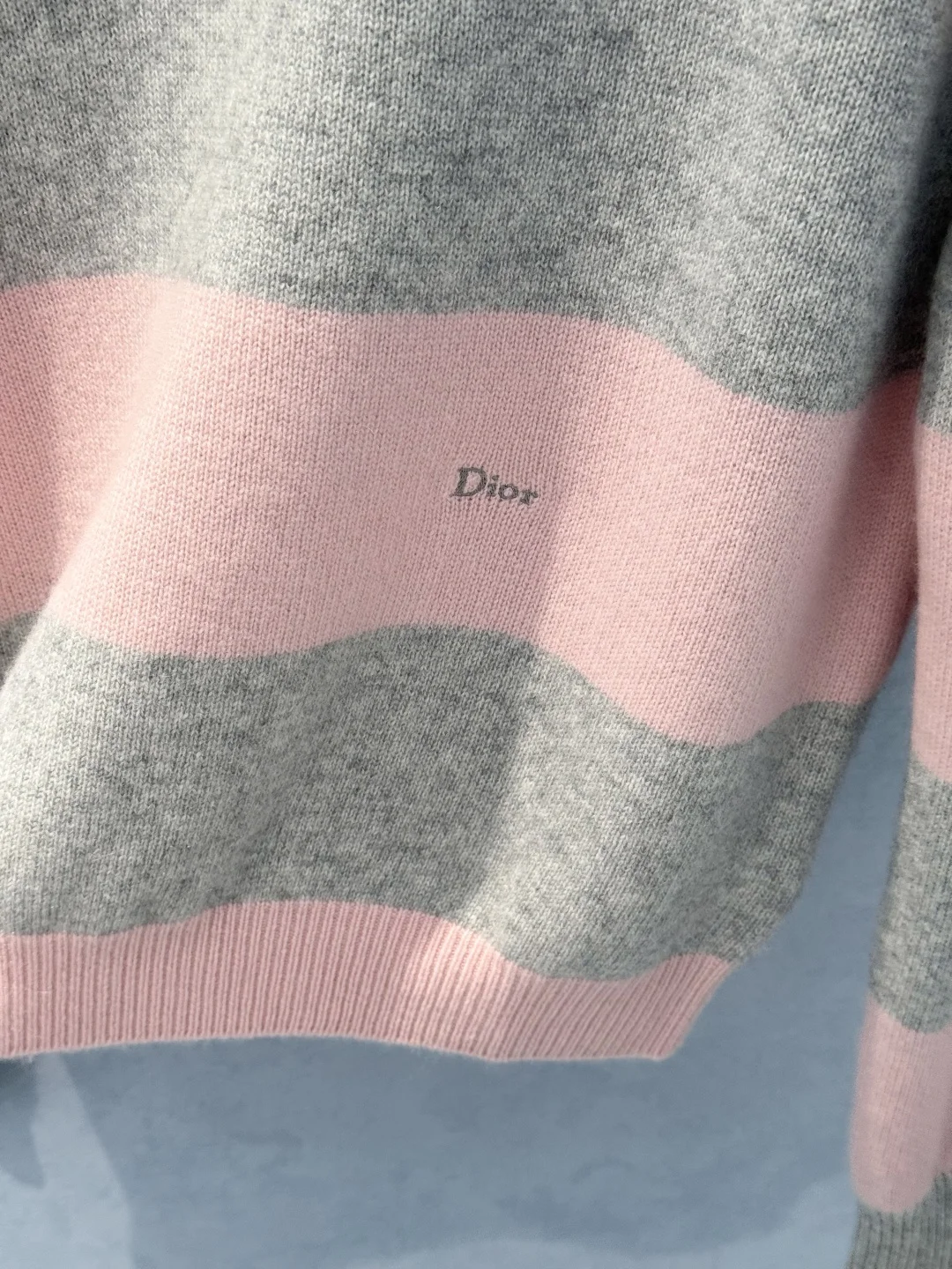 DIOR Sweaters Cashmere Pink-Gray-Black S-M-L D00202609062302 - Image 6