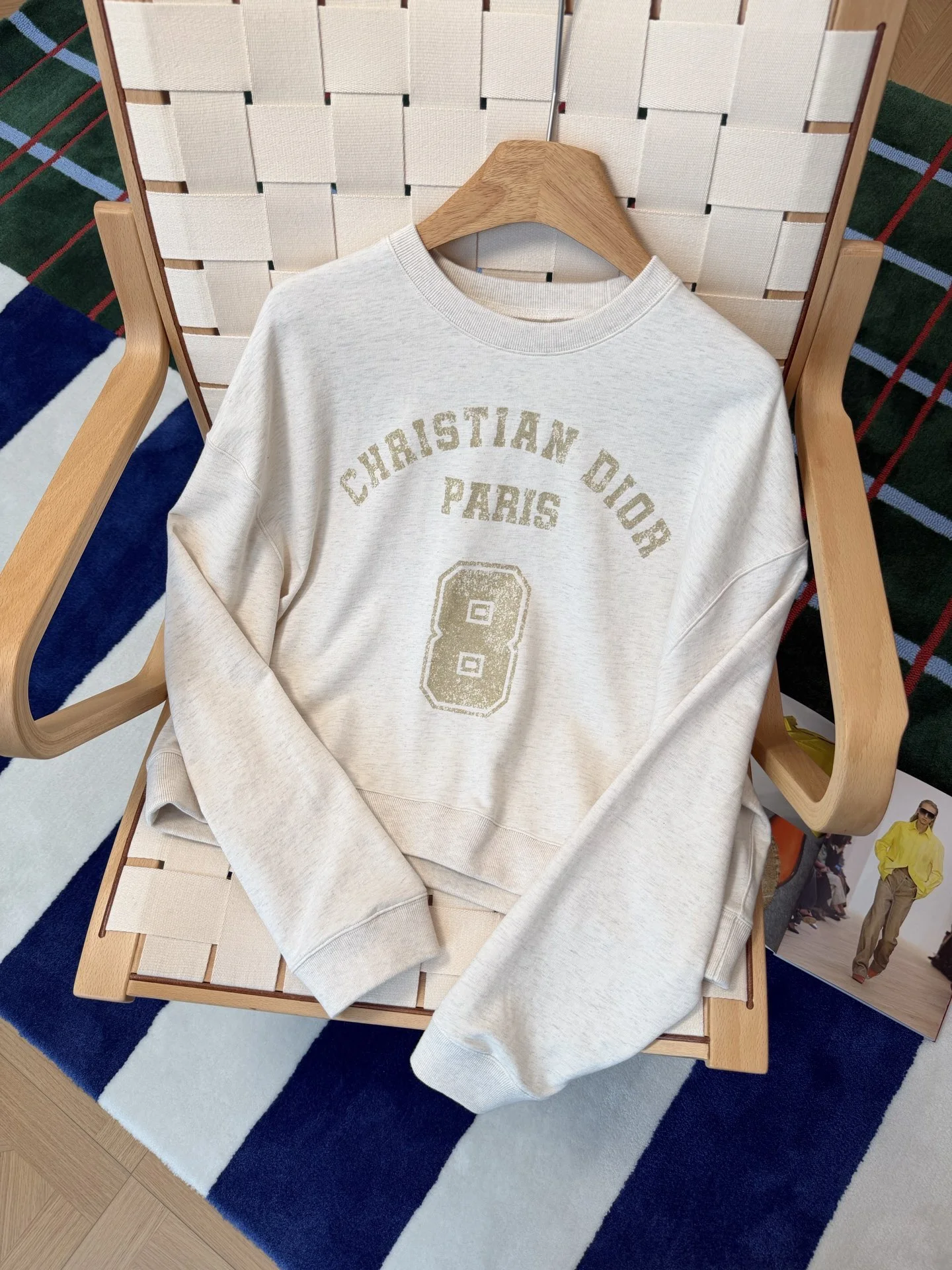 DIOR Sweaters Cotton Blend Cream-Gold S-M-L B75202609060034 - Image 7