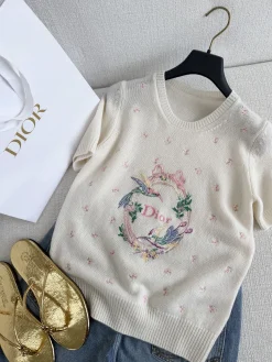 DIOR Sweaters Cream-Pink S-L B75202609063087