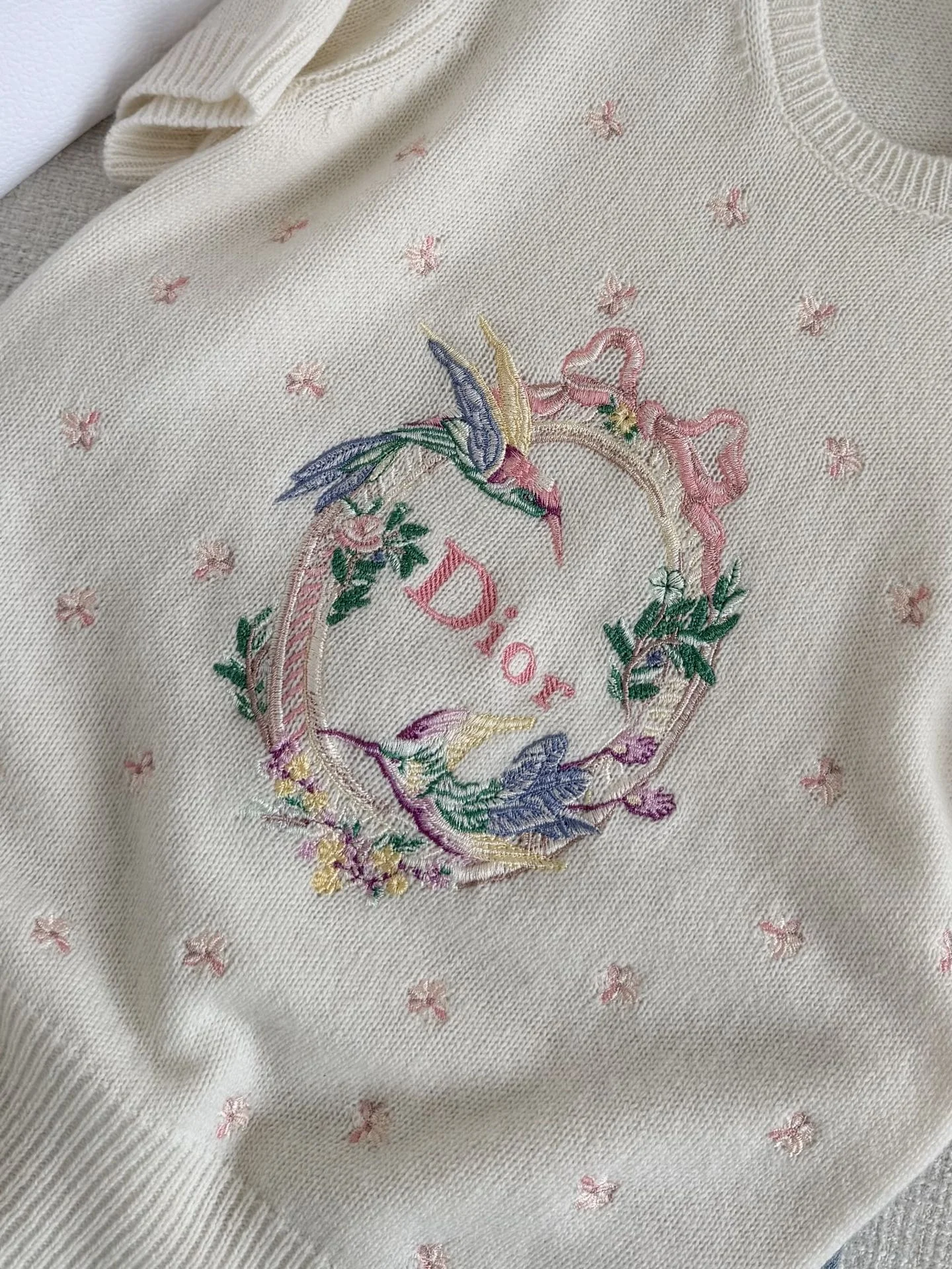 DIOR Sweaters Cream-Pink S-L B75202609063087 - Image 6