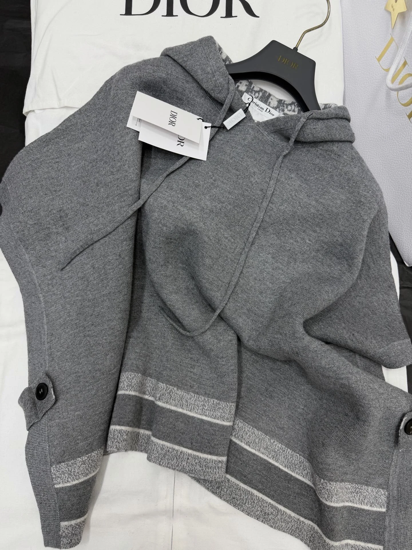 DIOR Sweaters Grey-White S-L G15202609060295 - Image 4