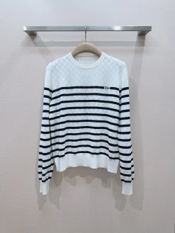 DIOR Sweaters Knit White-Black S-M-L B00202609061534