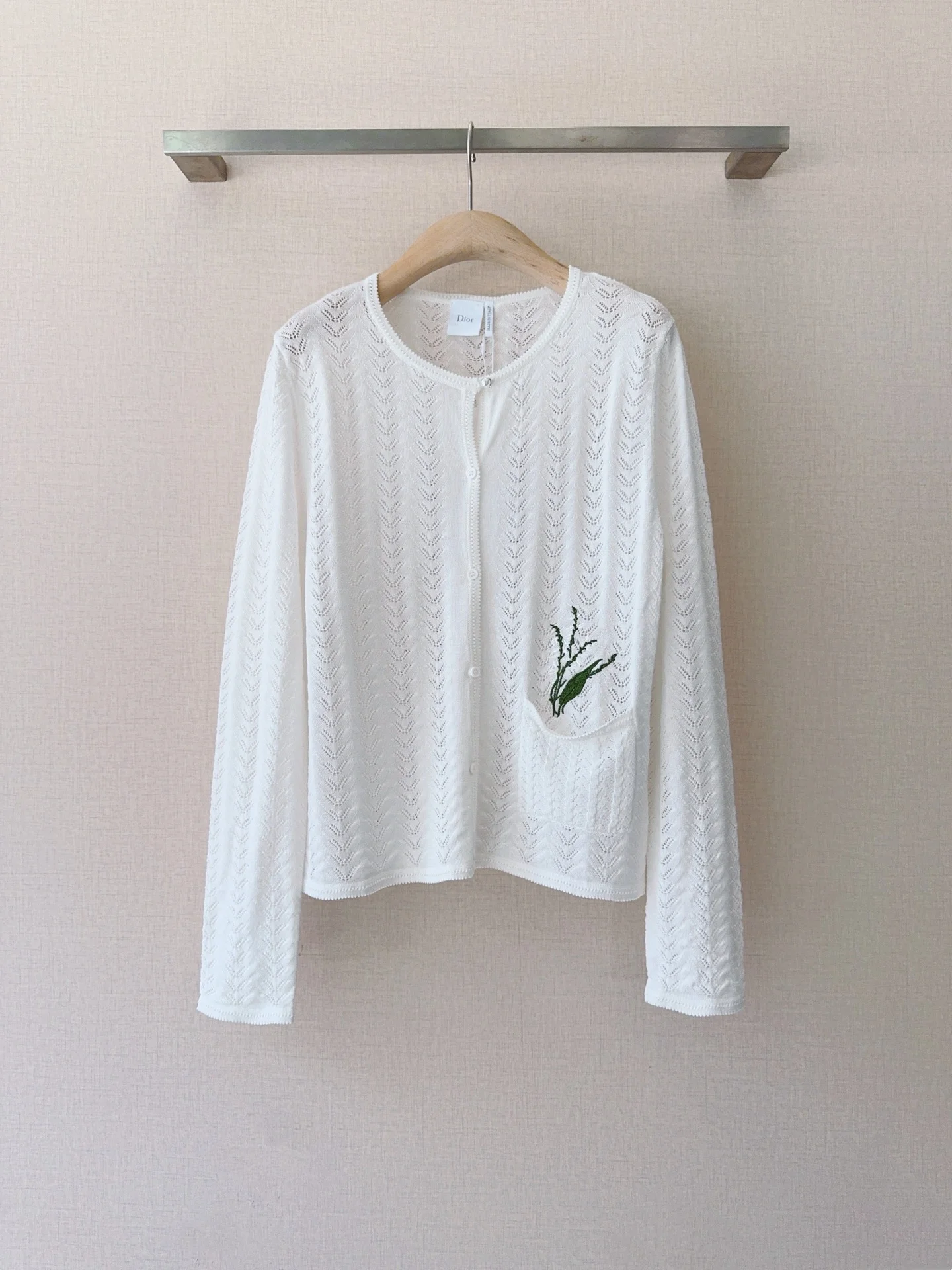 DIOR Sweaters Knit White-Green S-M-L B40202609061528