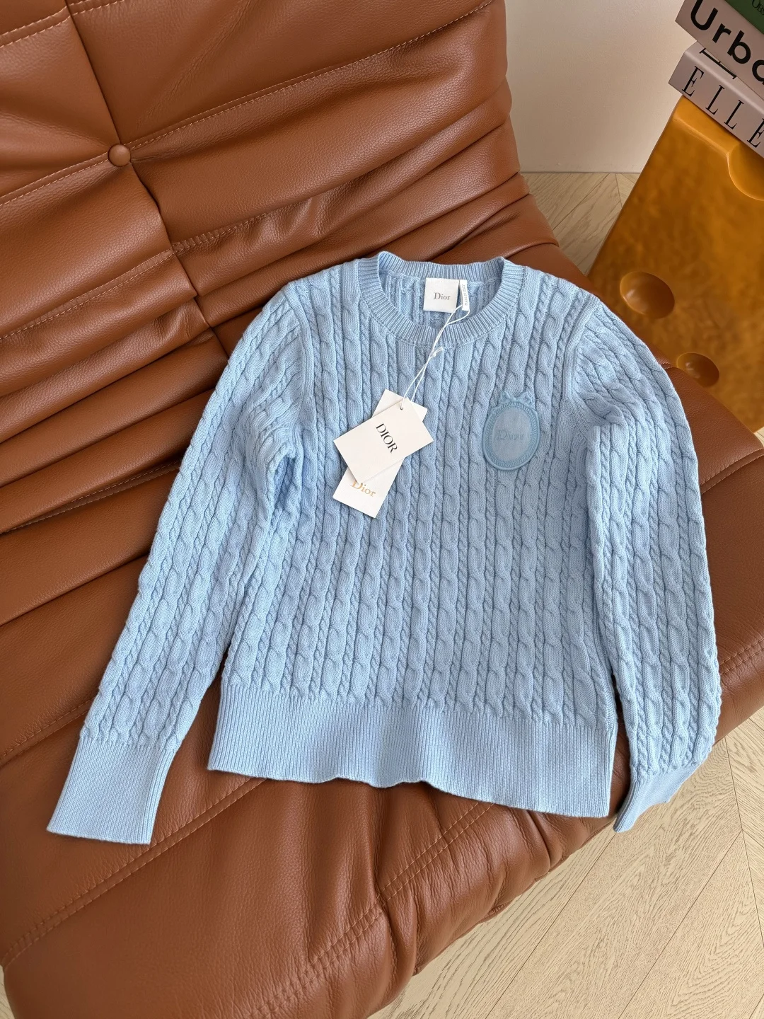 DIOR Sweaters Navy-Lightblue-Pink S-L B35202609060799 - Image 5