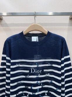 Alternative view of DIOR Sweaters Navy-White S-XL B20202609061535