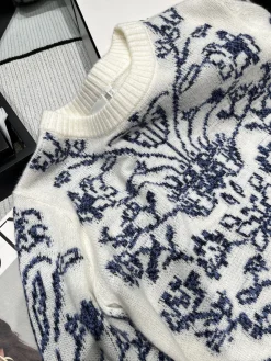 Alternative view of DIOR Sweaters White-Blue S-L B15202609060325