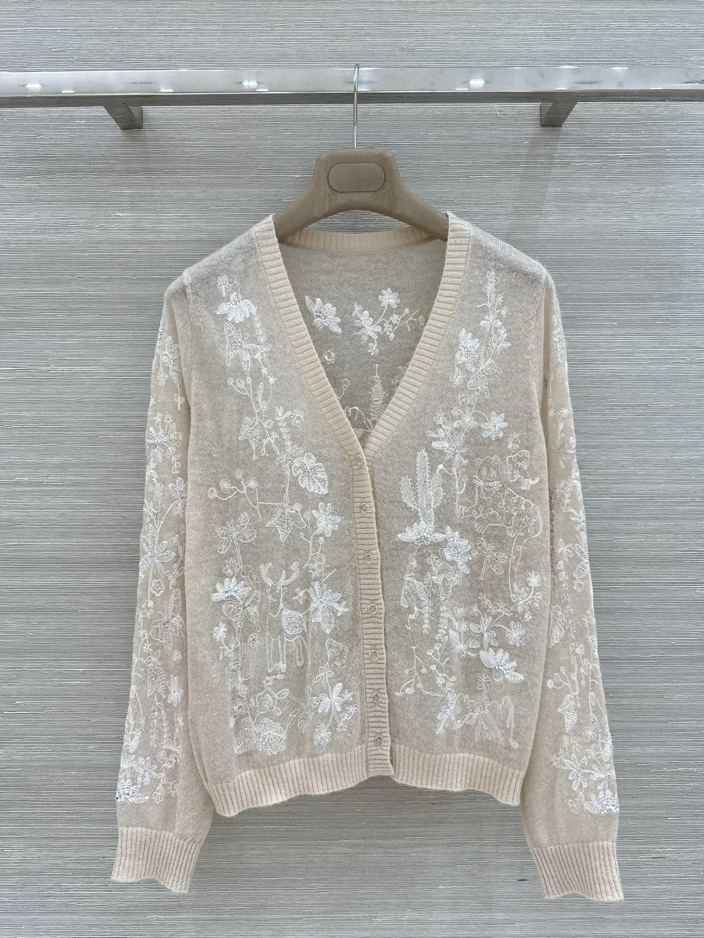 DIOR Sweaters Wool Alpaca Nylon Beige-White 36-40 C55202609061152