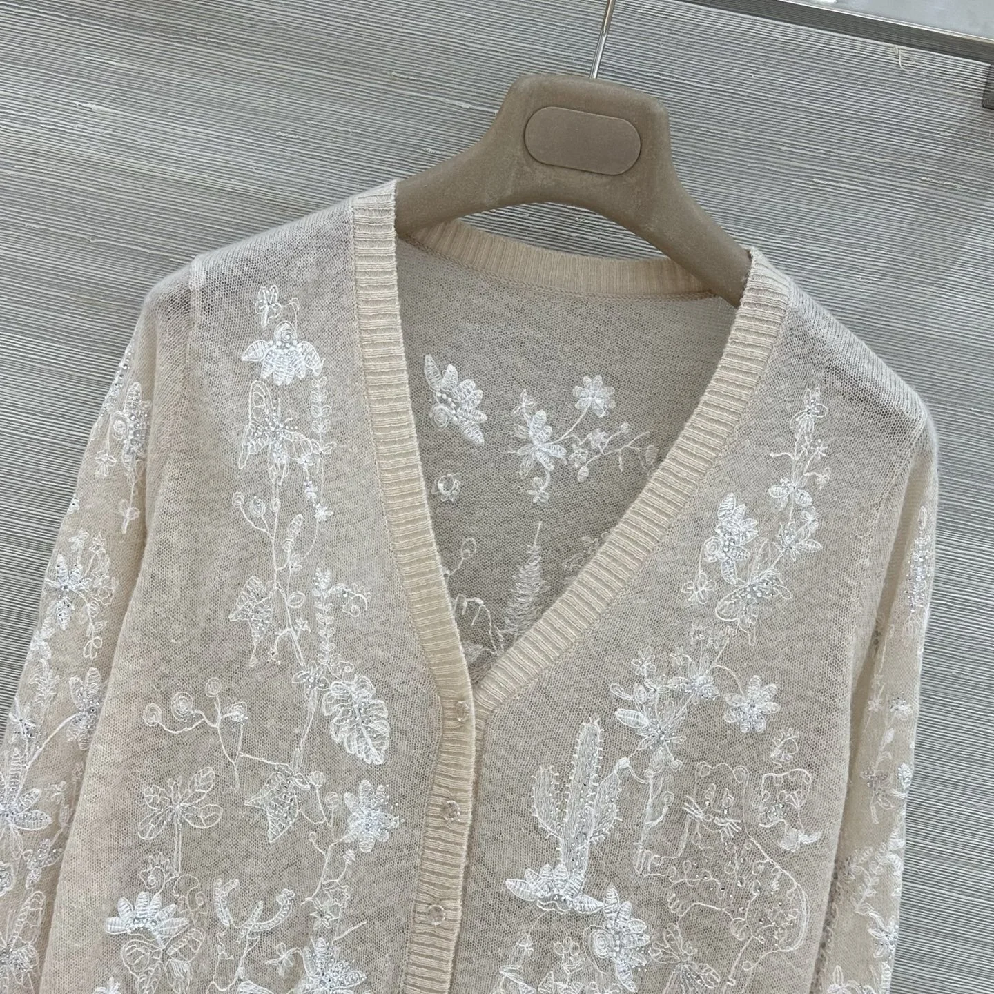 DIOR Sweaters Wool Alpaca Nylon Beige-White 36-40 C55202609061152 - Image 2