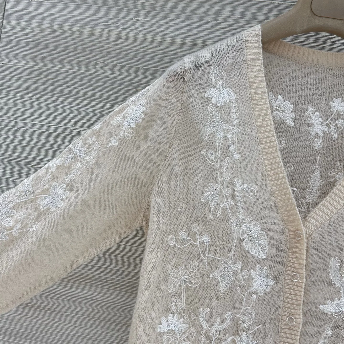 DIOR Sweaters Wool Alpaca Nylon Beige-White 36-40 C55202609061152 - Image 3