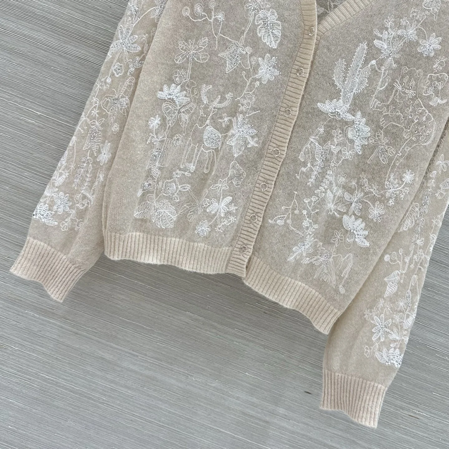 DIOR Sweaters Wool Alpaca Nylon Beige-White 36-40 C55202609061152 - Image 5