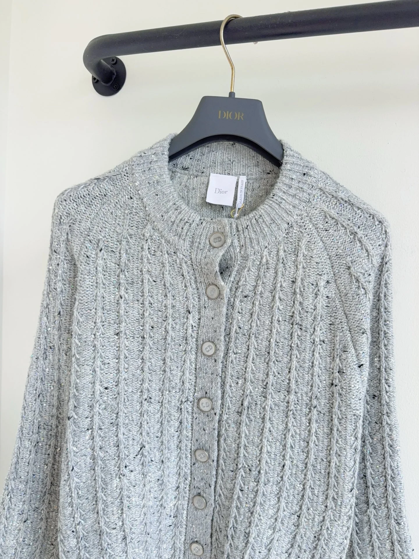 DIOR Sweaters Wool Cashmere Blend Grey-Silver 36-40 D30202609063608 - Image 3