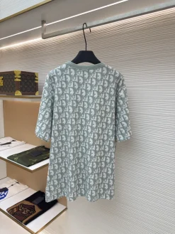 Alternative view of DIOR T-shirts Cotton Blend Green-White XS-L A65202609090825