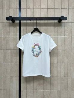 DIOR T-shirts Cotton White S-M-L A65202609062469