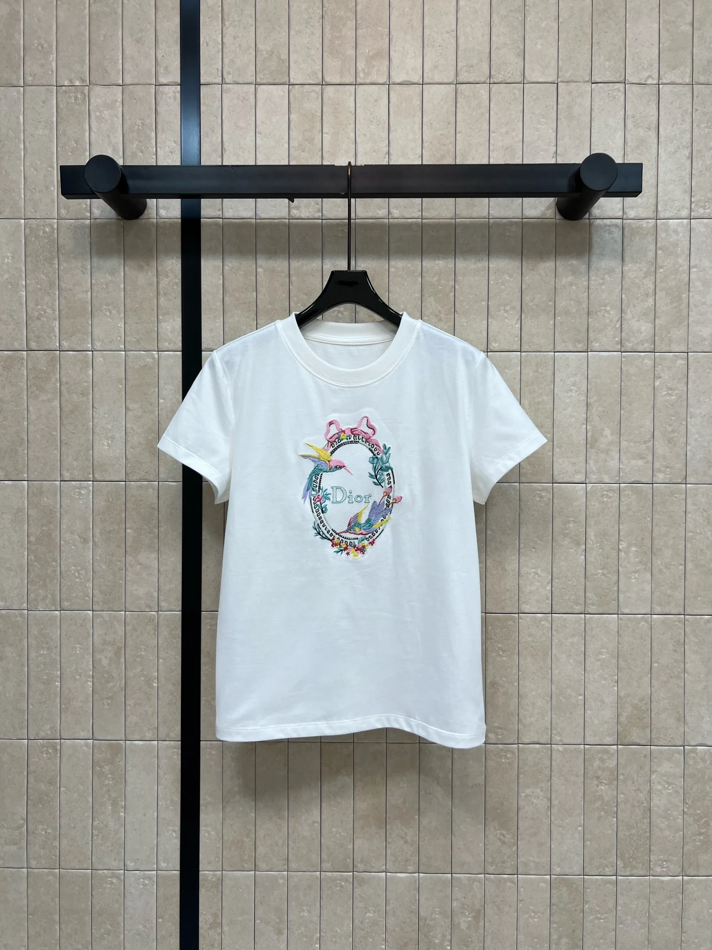 DIOR T-shirts Cotton White S-M-L A65202609062469