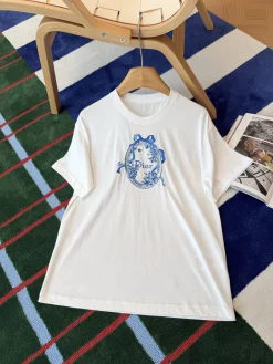 DIOR T-shirts White-Blue S-L B15202609063266