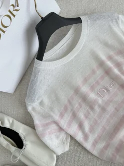 Alternative view of DIOR T-shirts White-Pink S-L B20202609063130