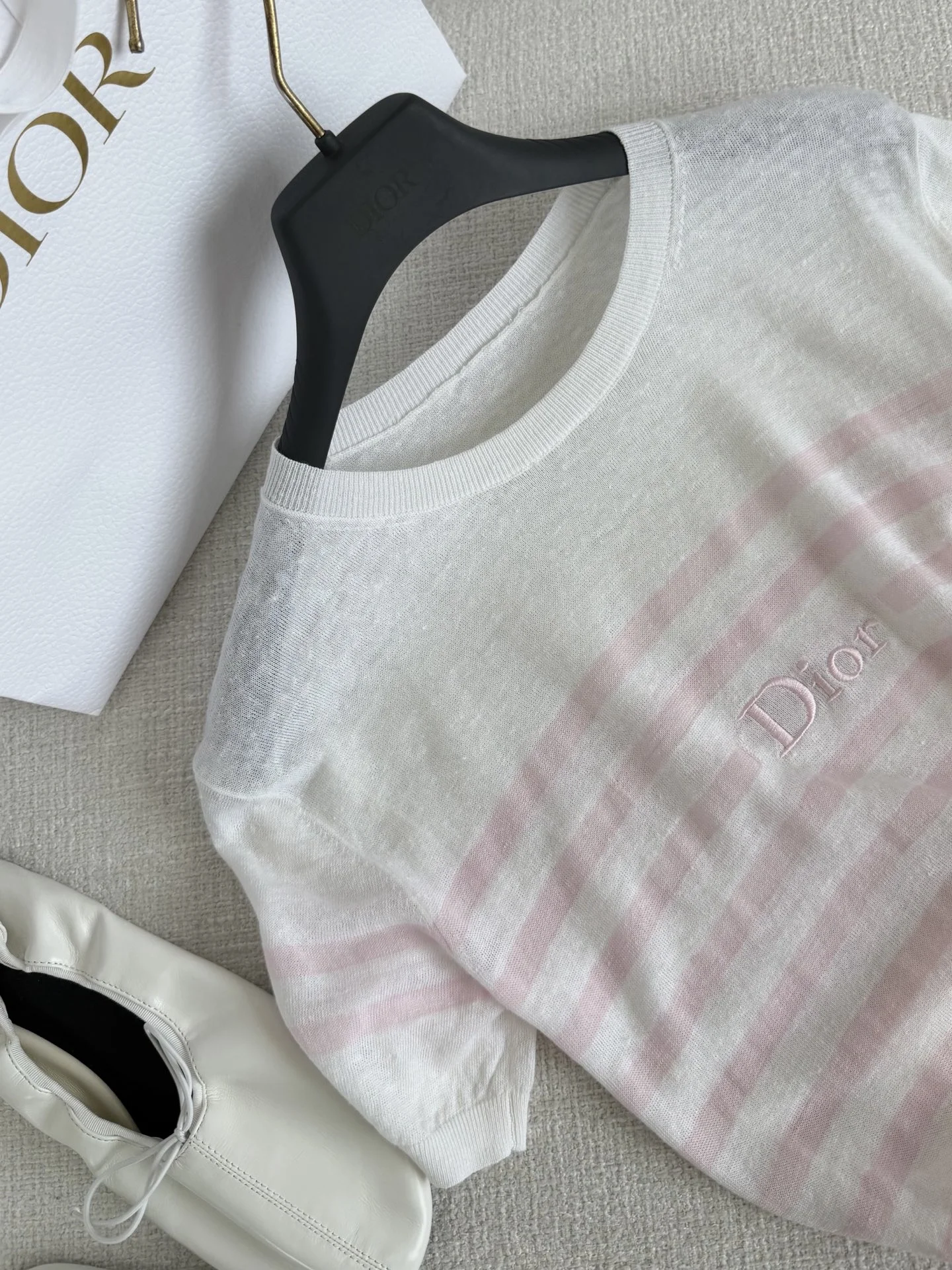 DIOR T-shirts White-Pink S-L B20202609063130 - Image 2