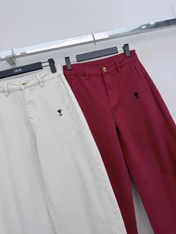 Alternative view of DIOR Trousers Beige-Burgundy S-L A90202609062652