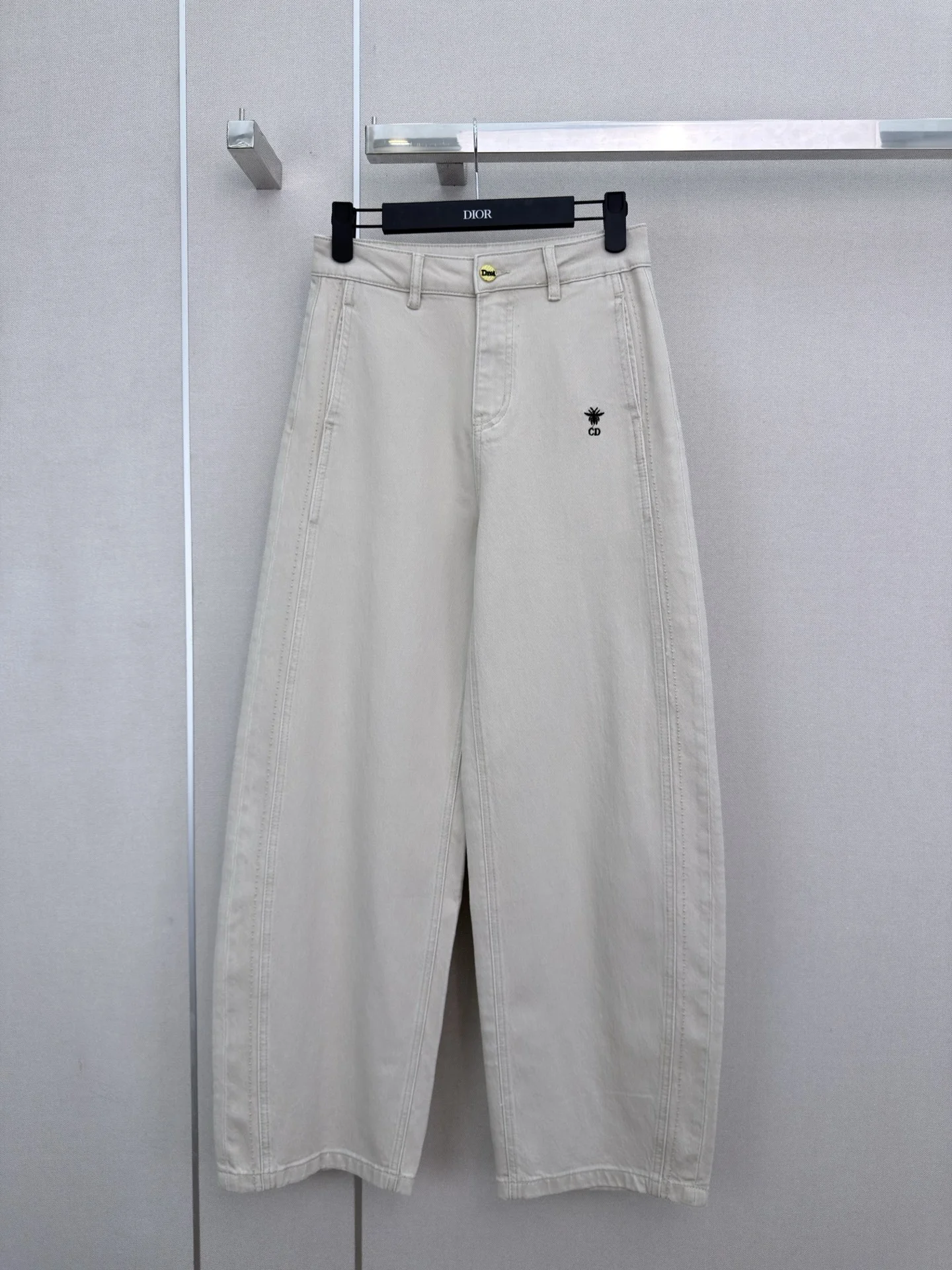 DIOR Trousers Beige-Burgundy S-L A90202609062652 - Image 3