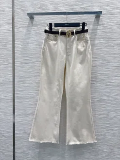 DIOR Trousers Cream-Black S-L B75202609063568