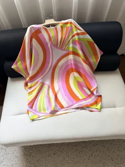 ETRO Dresses Silk Twill Pink-Orange-Green-White ONE SIZE F15202609062428