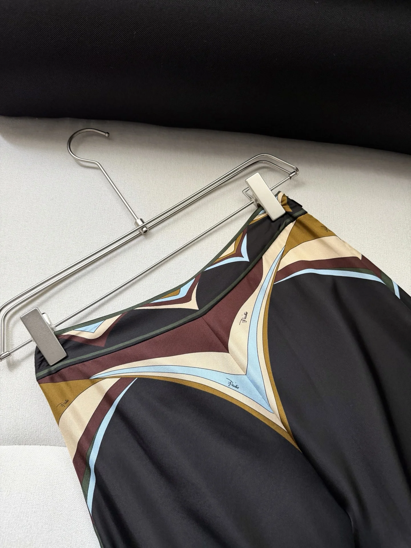 ETRO Trousers Silk Twill Black-Brown 36-42 F15202609060961 - Image 2
