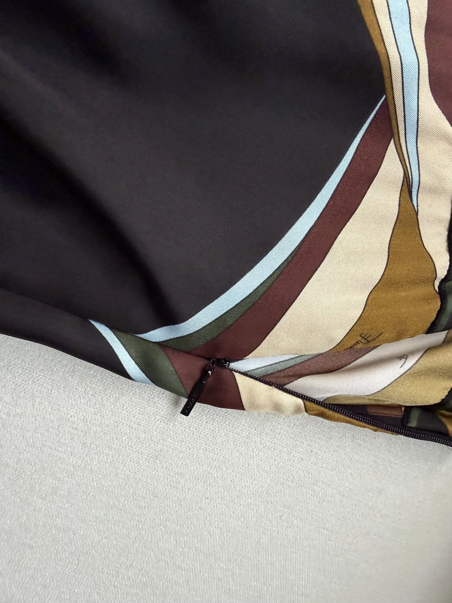 ETRO Trousers Silk Twill Black-Brown 36-42 F15202609060961 - Image 4