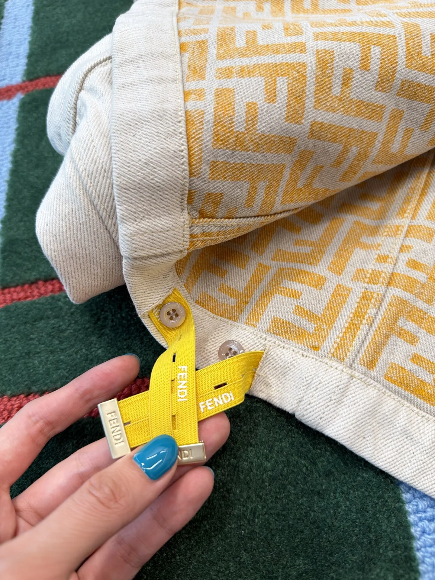 FENDI Jackets Denim Beige-Yellow S_M_L D85202609062788 - Image 4
