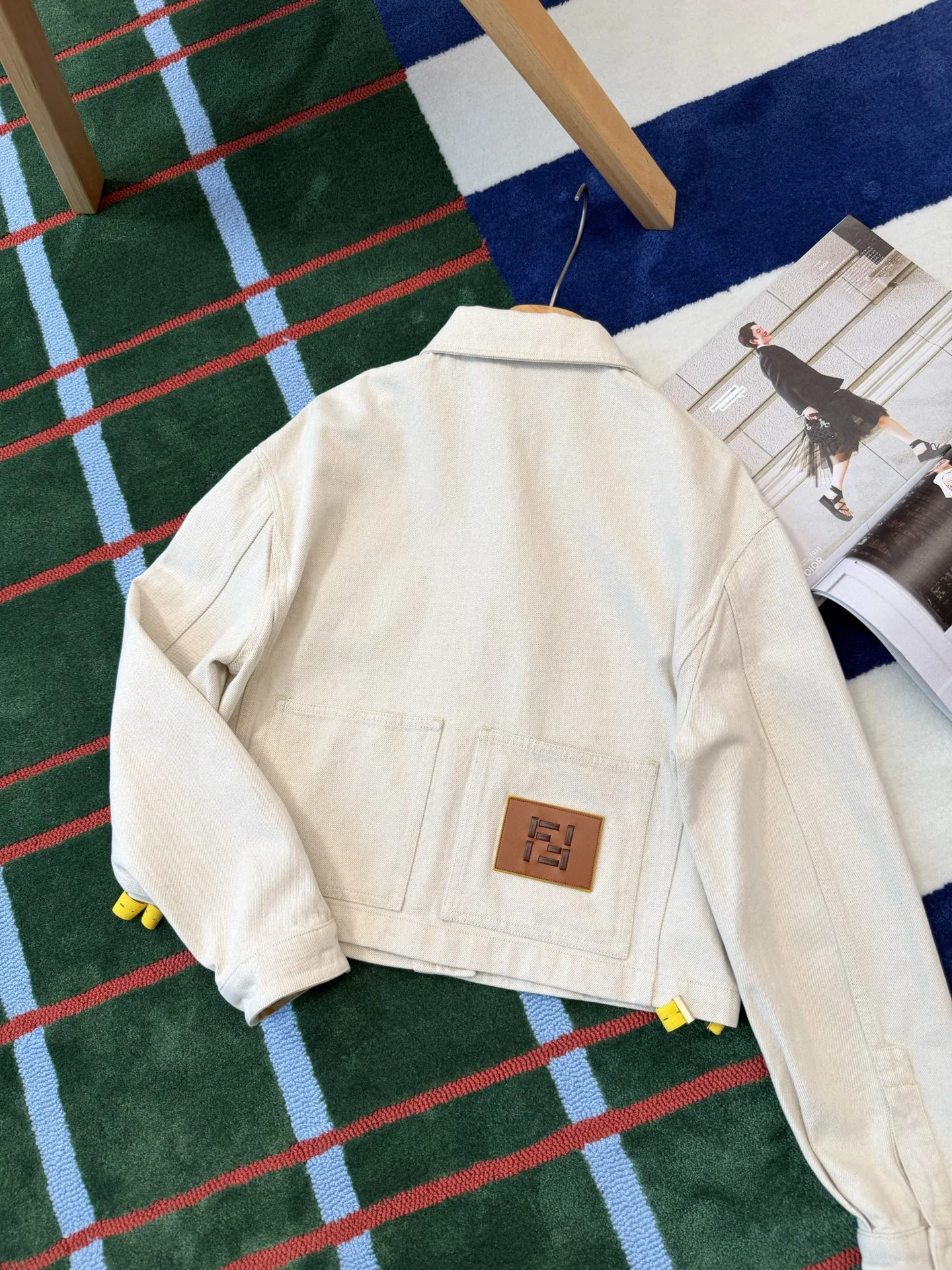 FENDI Jackets Denim Beige-Yellow S_M_L D85202609062788 - Image 5