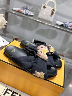 FENDI Slides Black-Gold EU35-46 A90202609110038