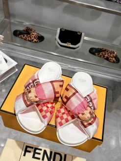 FENDI Slides White-Pink-Orange-Brown EU35-46 A90202609110039