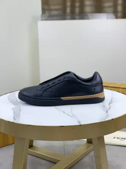 FENDI Sneakers Leather Black-Brown EU39-44 C40202609110949