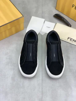 Alternative view of FENDI Sneakers Leather Black-White EU39-44 C40202609110946