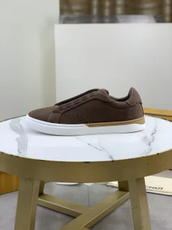 FENDI Sneakers Leather Brown-White EU39-44 C40202609110947