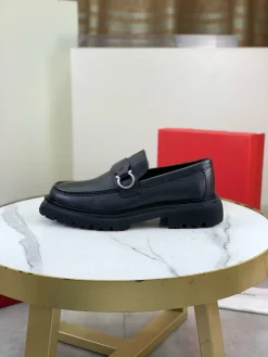 FERRAGAMO Formal Shoes Black-Silver C80202609111088