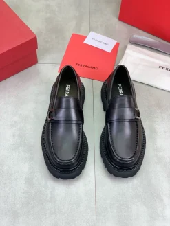 Alternative view of FERRAGAMO Formal Shoes Black-Silver C80202609111088