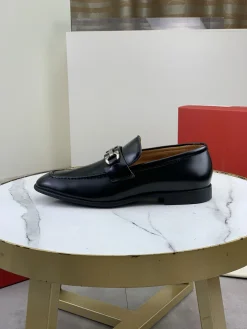 FERRAGAMO Formal Shoes Calf Leather Black-Silver EU39-44 C80202609110931