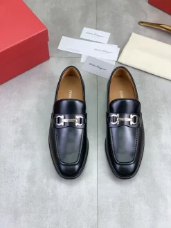 Alternative view of FERRAGAMO Formal Shoes Calf Leather Black-Silver EU39-44 C80202609110931