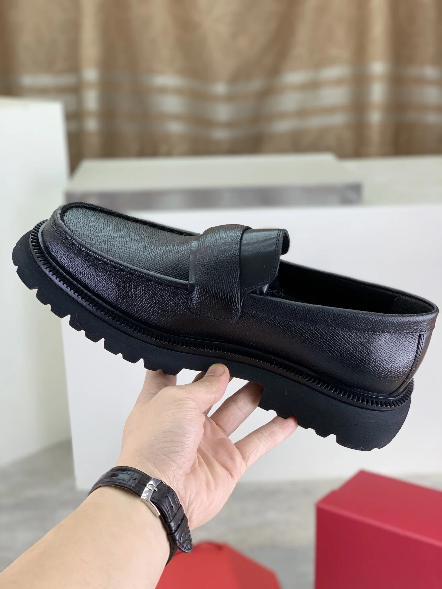 FERRAGAMO Formal Shoes Calfskin Leather Black EU39-45 C80202609111086 - Image 6