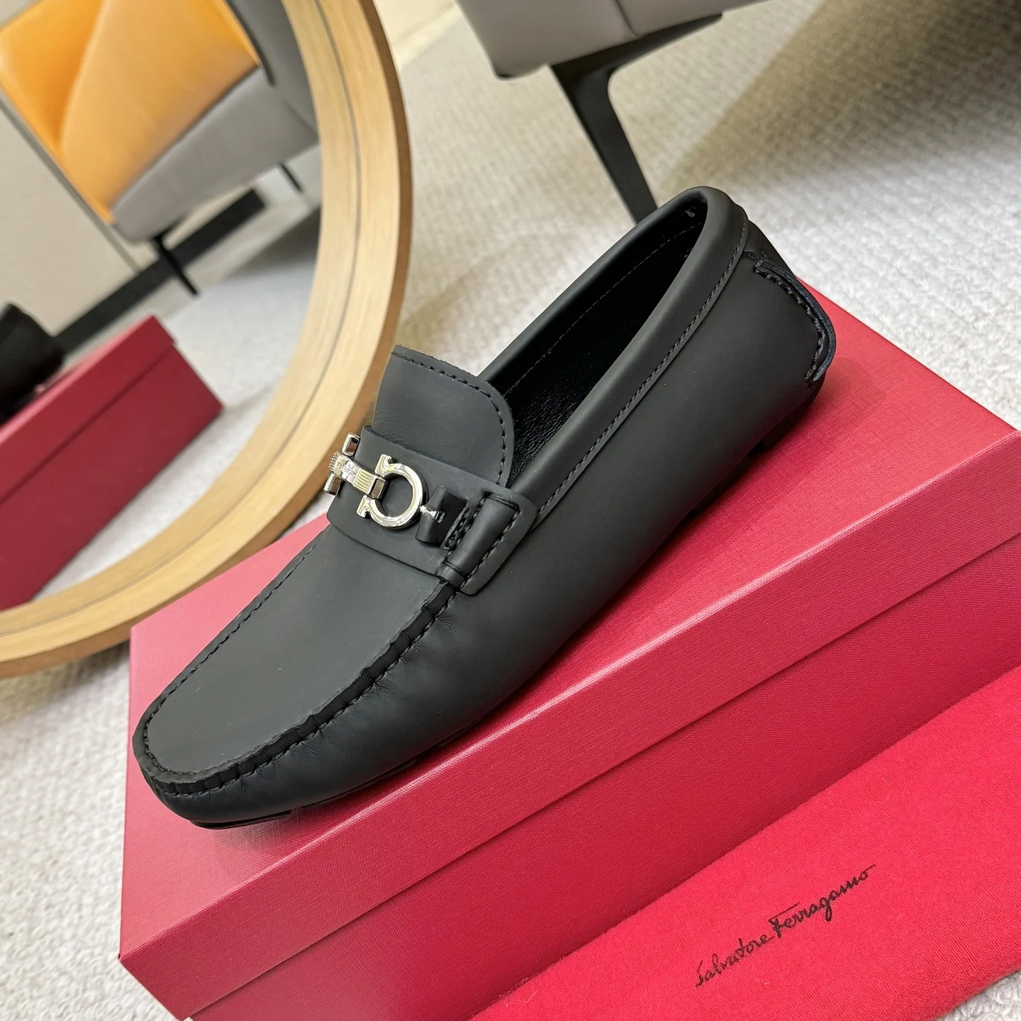 FERRAGAMO Loafers Black-Silver B00202609110171 - Image 6