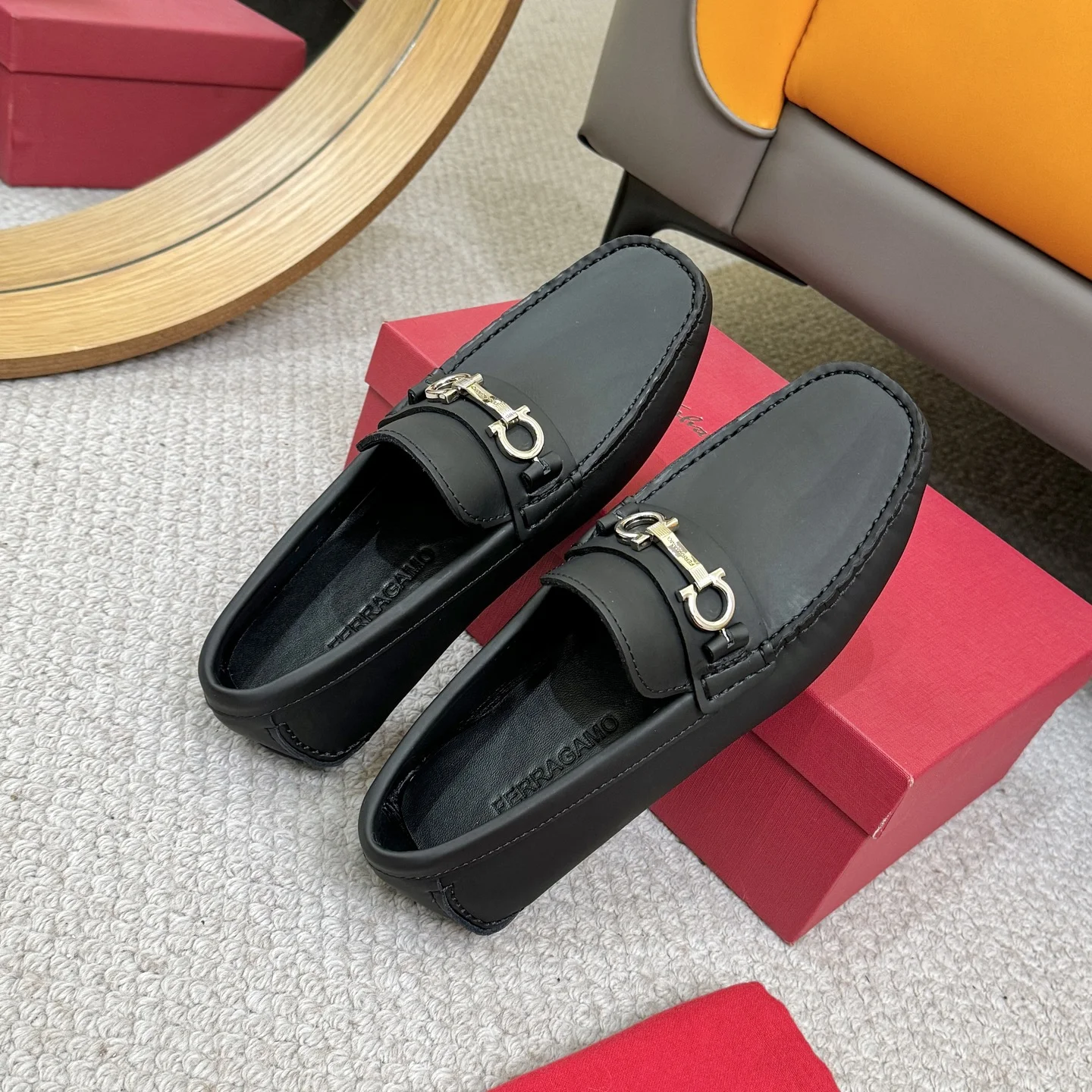 FERRAGAMO Loafers Black-Silver B00202609110171 - Image 8