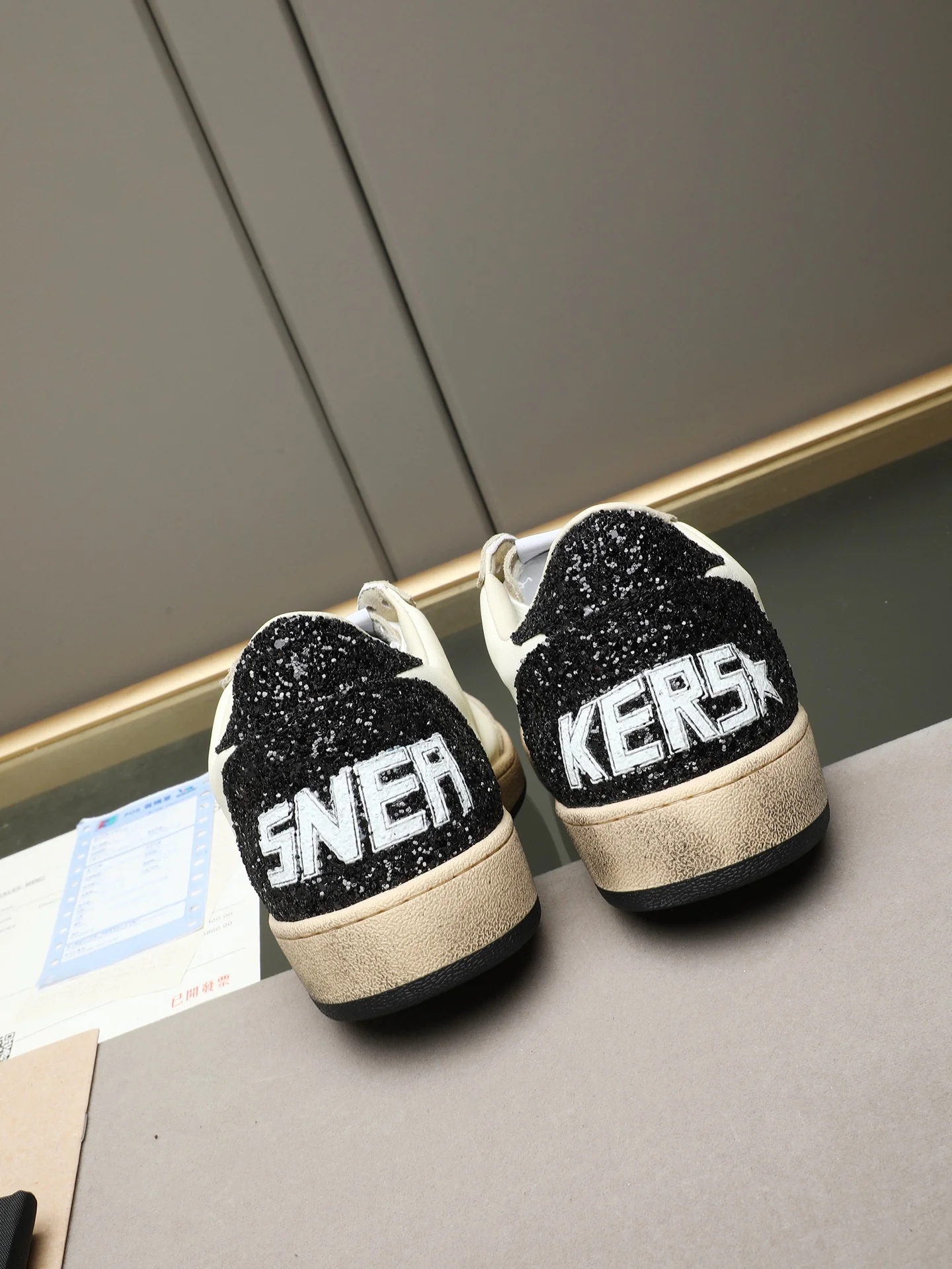 GGDB Sneakers Leather Rubber Cream-Gold EU35-44 B20202609110740 - Image 5